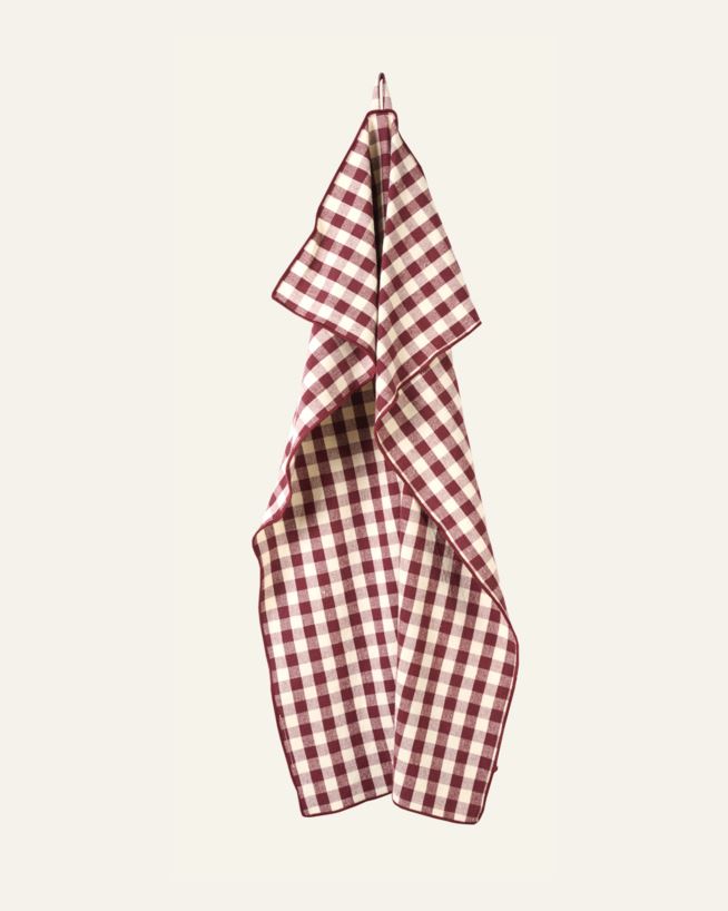Kökshandduk burgundy - 47x70 cm burgundy - 1