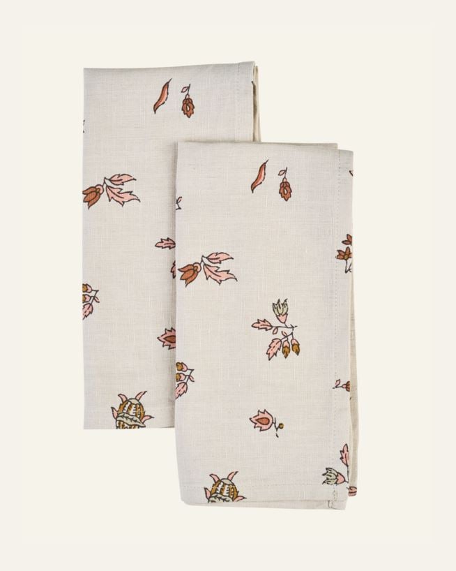 2-pack tygservetter beige - 45x45 cm beige - 1