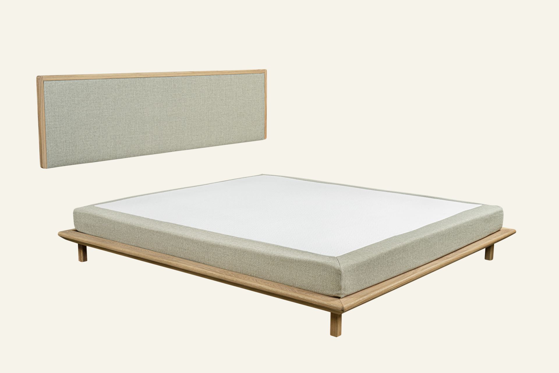 Säng naturoljad ek beige - 2