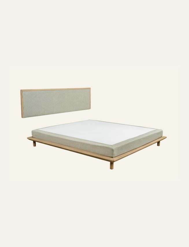 Säng naturinoljad ek - 2