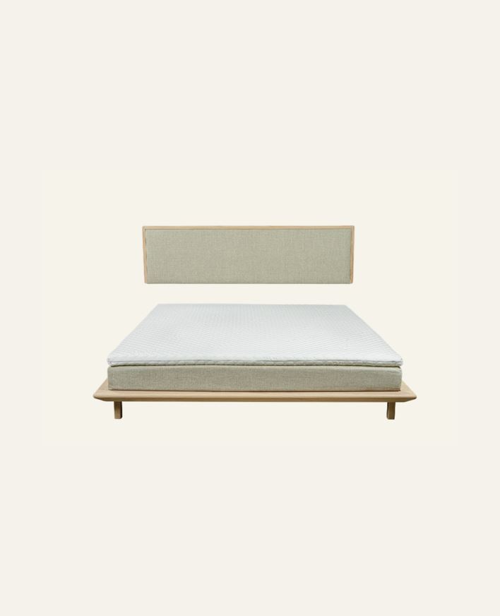 Säng vitoljad ek beige - 180x200 cm beige - 1