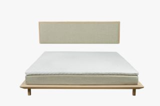 Eden säng vitoljad ek beige