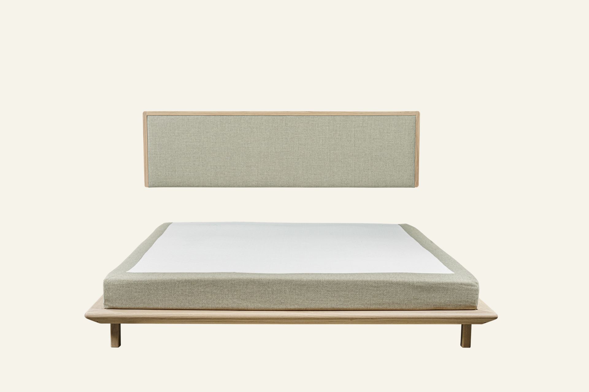 Säng vitoljad ek beige - 8