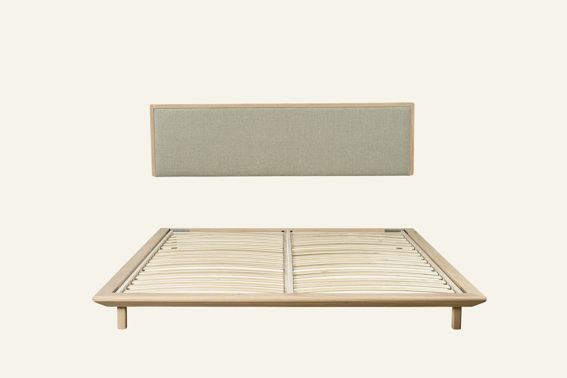 Säng vitoljad ek beige - 7