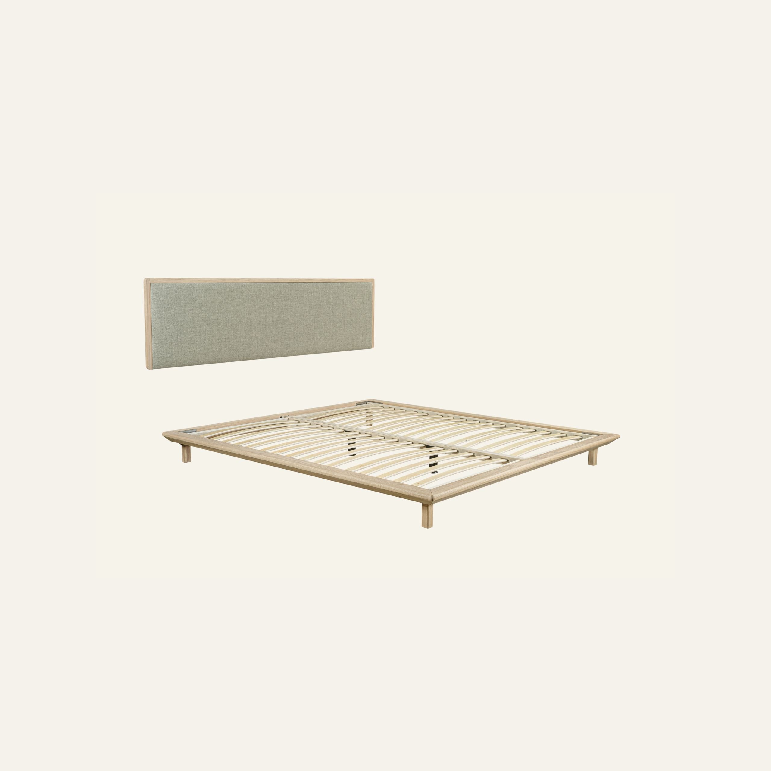 Säng vitoljad ek beige - 5