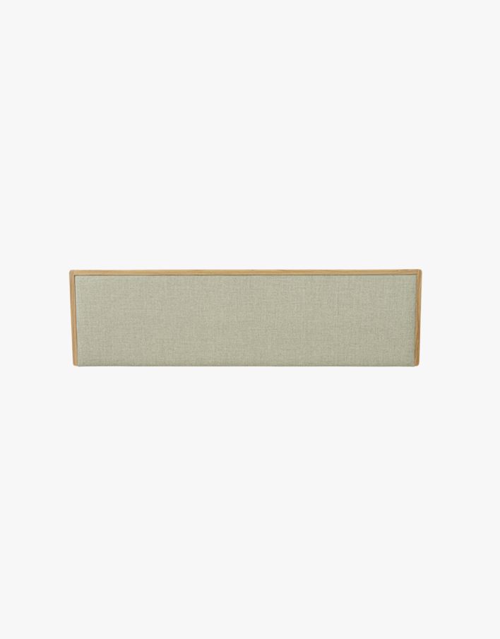 Sänggavel naturoljad beige - 199x3x55 cm beige - 1