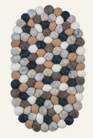 Wool Oval grytunderlägg multi