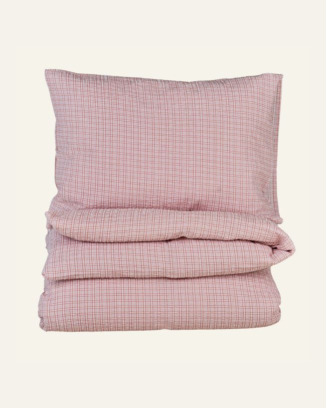Påslakanset i bäckebölja rosa - 150x210 cm/50x60 cm rosa - 1