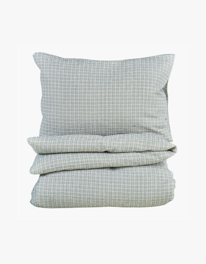Påslakanset i bäckebölja olivgrön - 230x220 cm olivgrön - 1