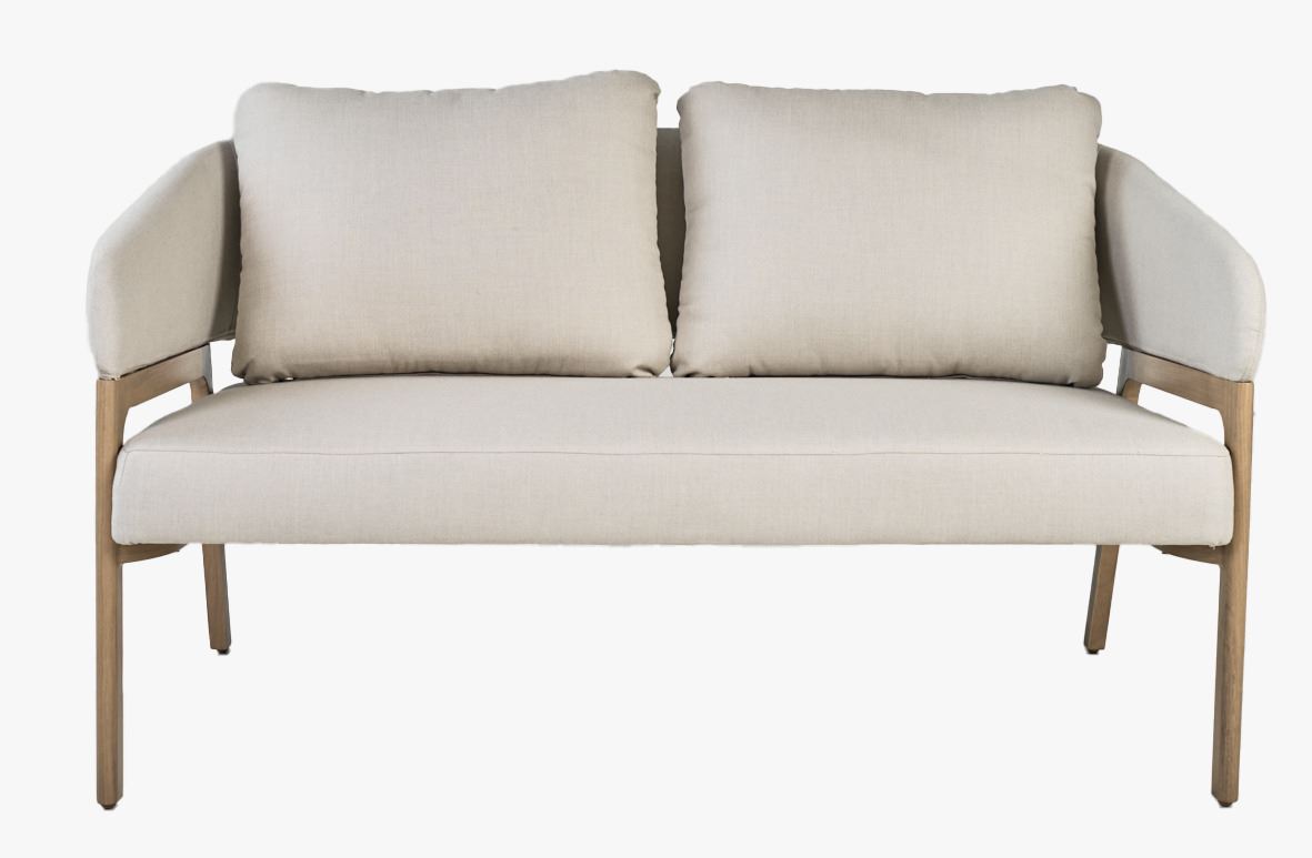 Loungesoffa beige - 79x133,5x73 cm beige - 1