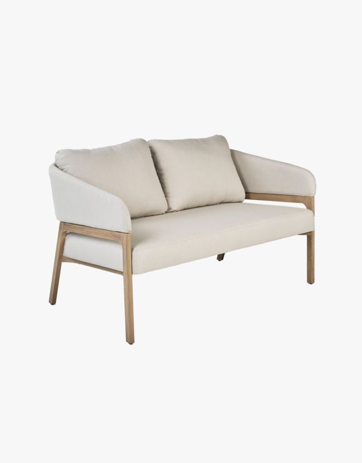 Loungesoffa beige - 79x133,5x73 cm beige - 1