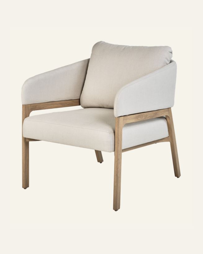 Fåtölj beige - 79x133,5x73 cm beige - 1