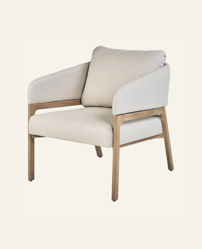 Fåtölj beige - 79x133,5x73 cm beige - 1