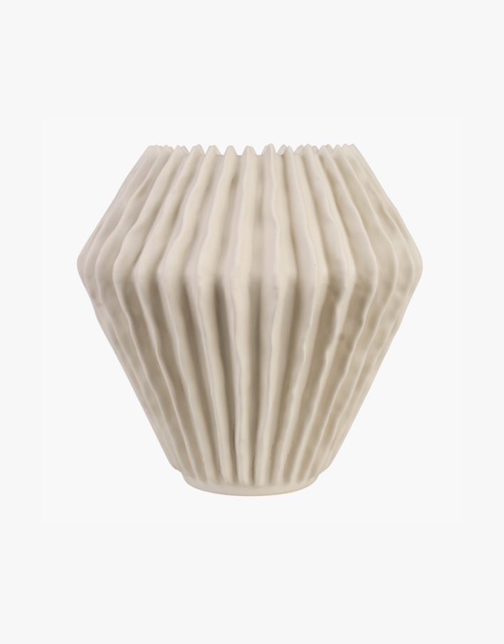 Vas ljusbeige - 23x23x23,5 cm ljusbeige - 1