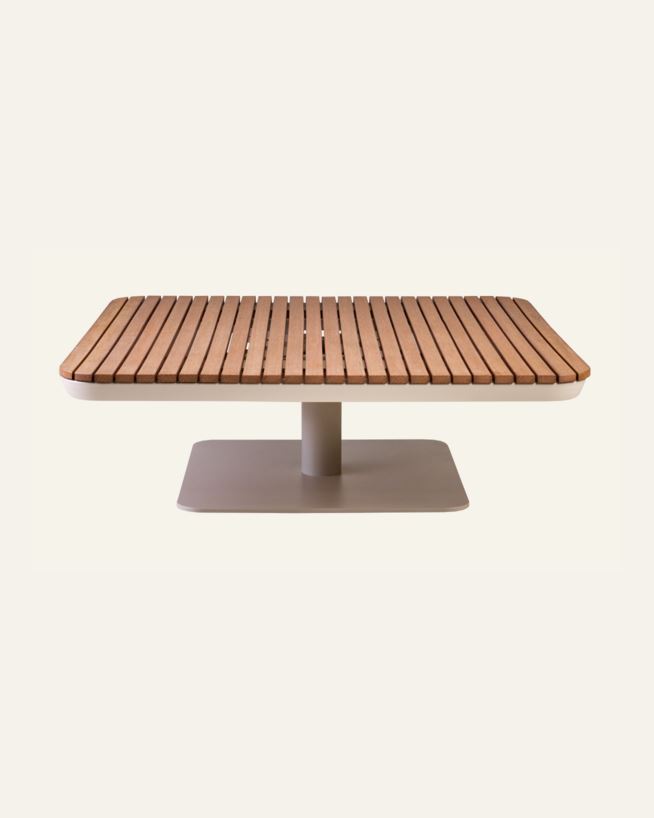 Trädgårdsbord offwhite - 90x90x28,5 cm offwhite - 1