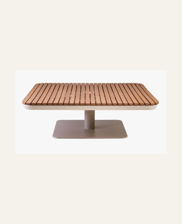 Trädgårdsbord offwhite - 90x90x28,5 cm offwhite - 1