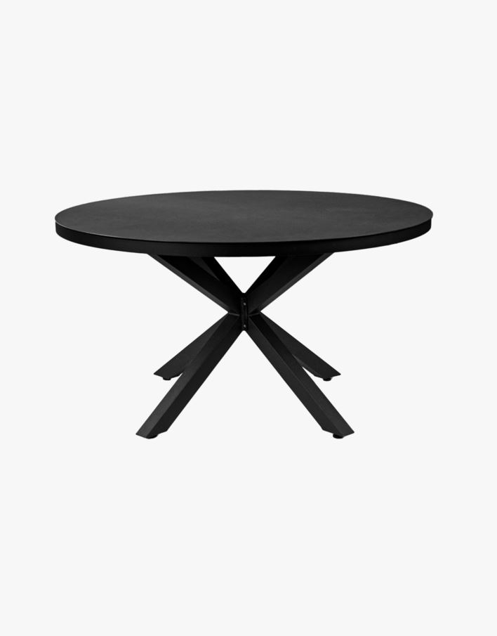 Trädgårdsbord svart - ø140 svart - 1