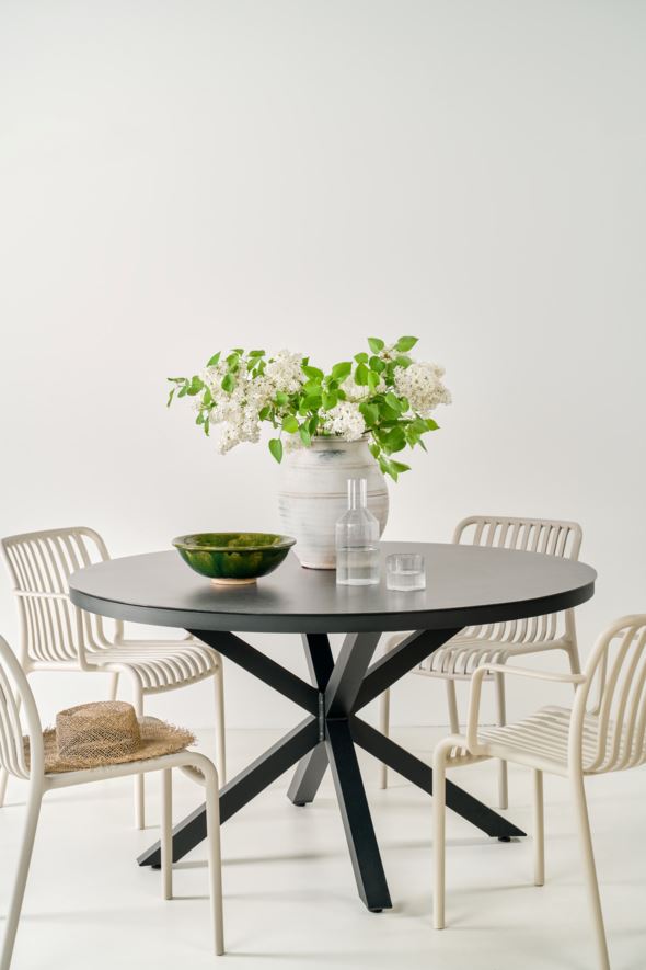 Trädgårdsbord svart - 3