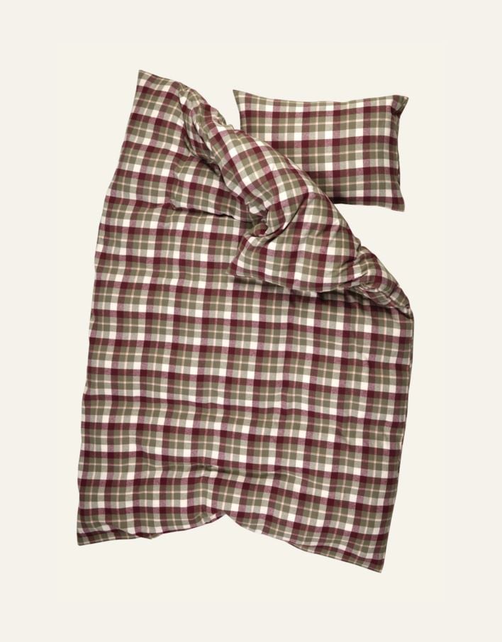 Påslakanset i garnfärgad flanell multi - 3