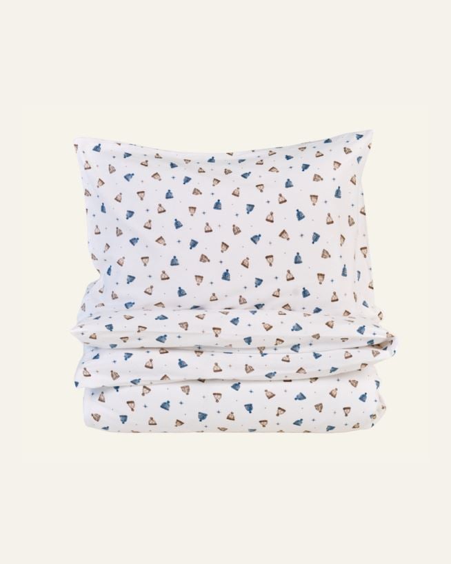 Påslakanset i flanell multi/blå - 150x210+50x60 cm multi/blå - 1