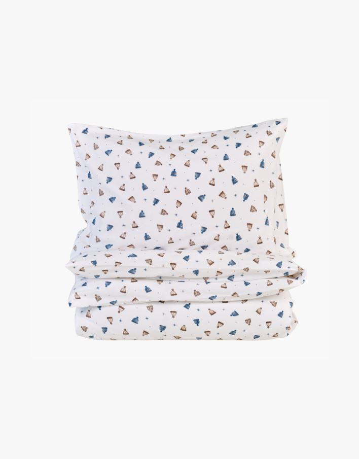 Påslakanset i flanell multi/blå - 150x210 cm multi/blå - 1