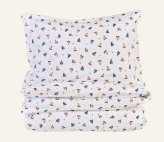 Autumn Hats påslakanset i flanell multi/blå