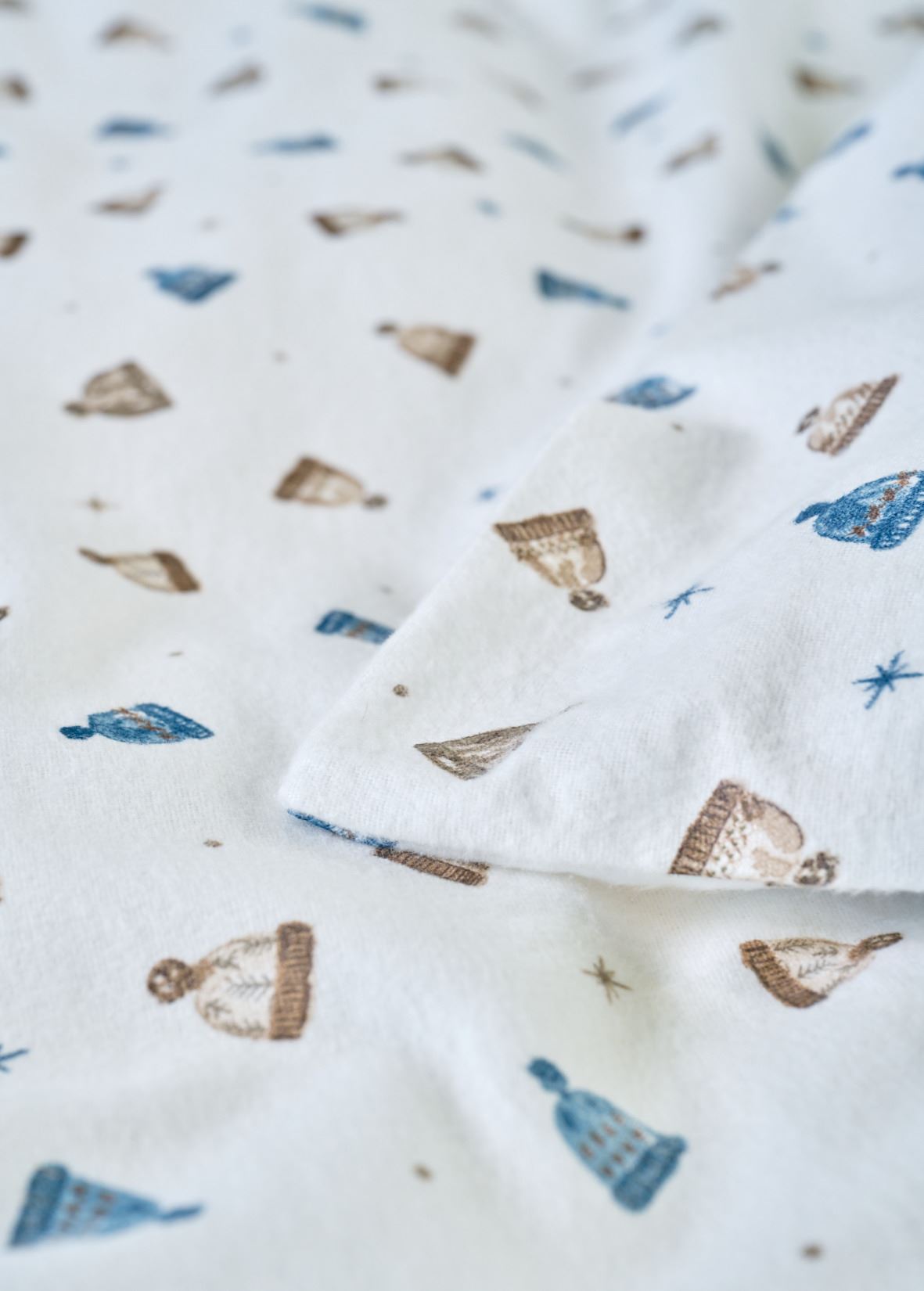 Påslakanset i flanell multi/blå - 3