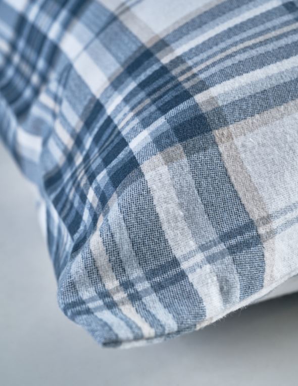 Örngott i flanell blå - 2