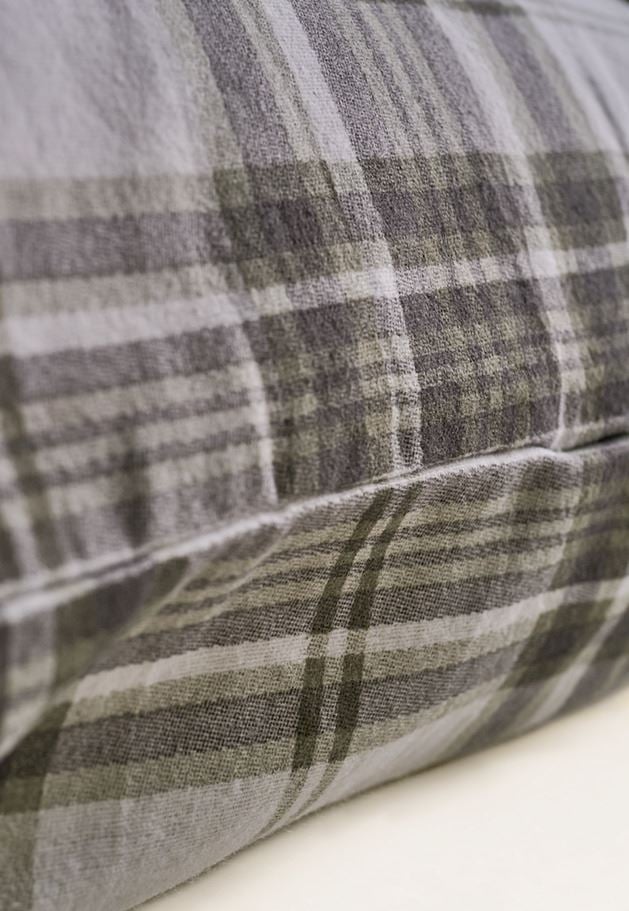 Örngott i flanell olivgrön - 2