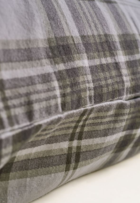 Örngott i flanell olivgrön - 2