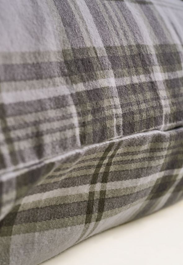 Örngott i flanell olivgrön - 2