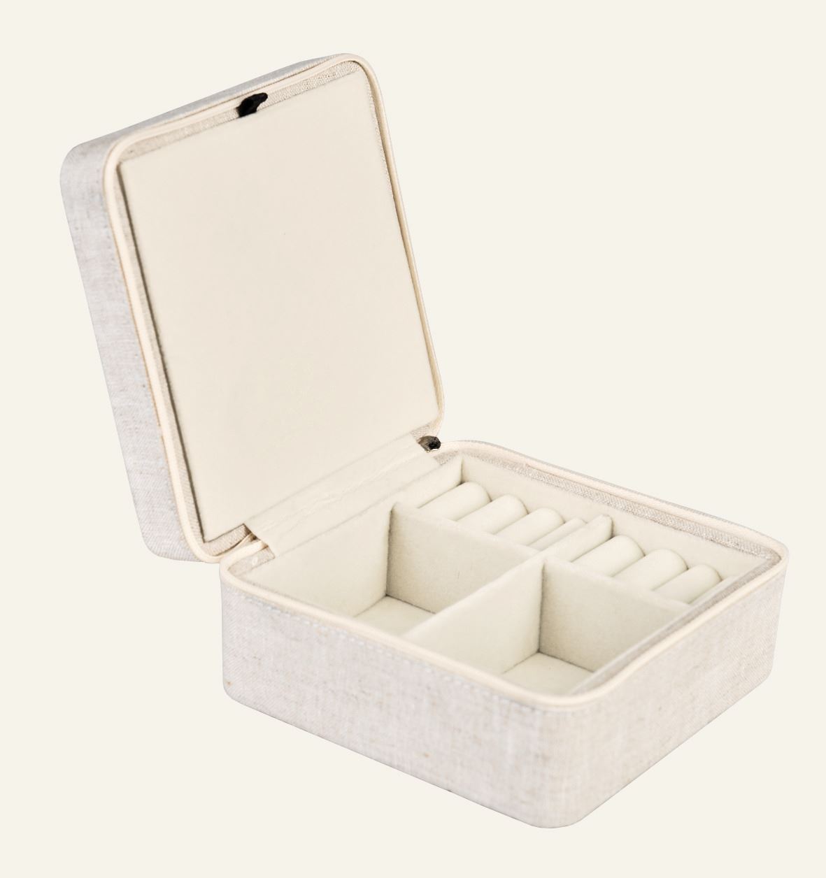 Smyckeskrin med dragkedja natur - 3