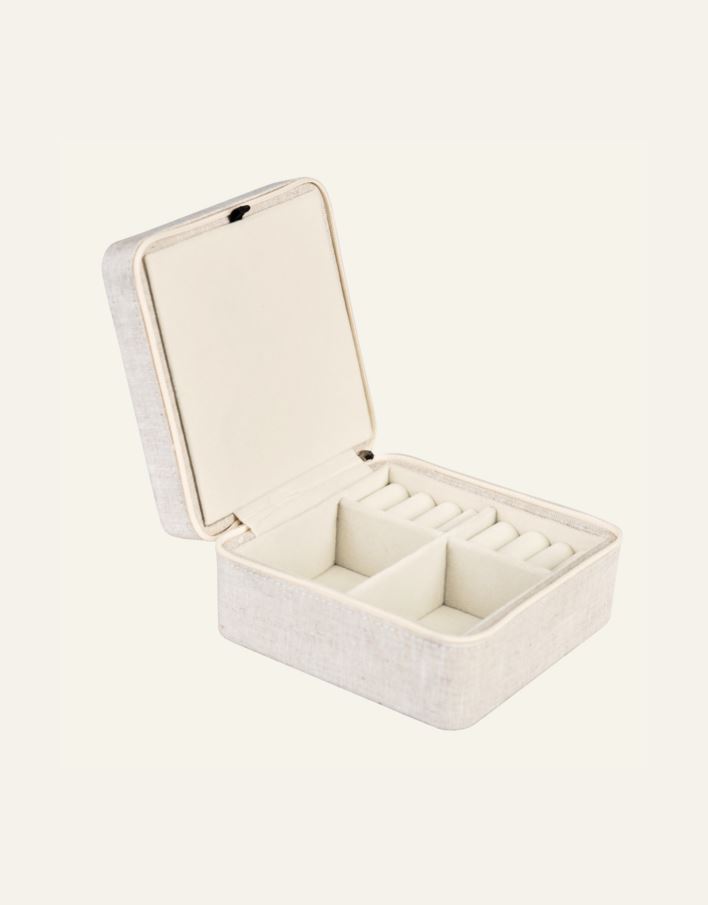 Smyckeskrin med dragkedja natur - 3