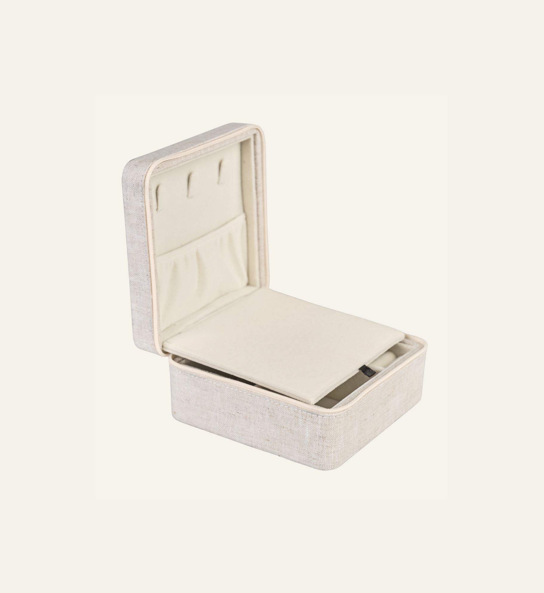 Smyckeskrin med dragkedja natur - 5