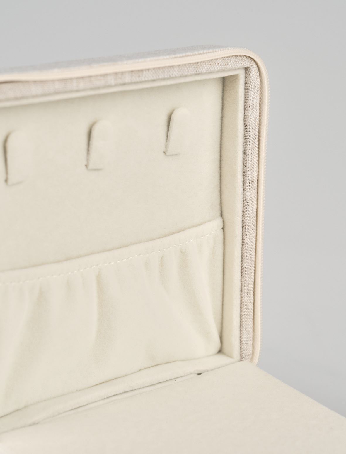 Smyckeskrin med dragkedja natur - 4