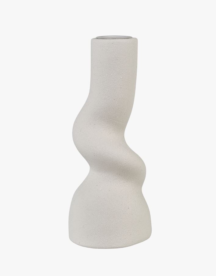 Ljusstake vit - 7,5x7,5x18 cm vit - 1