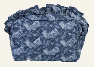 Sandra ruffle Medium Necessär blå
