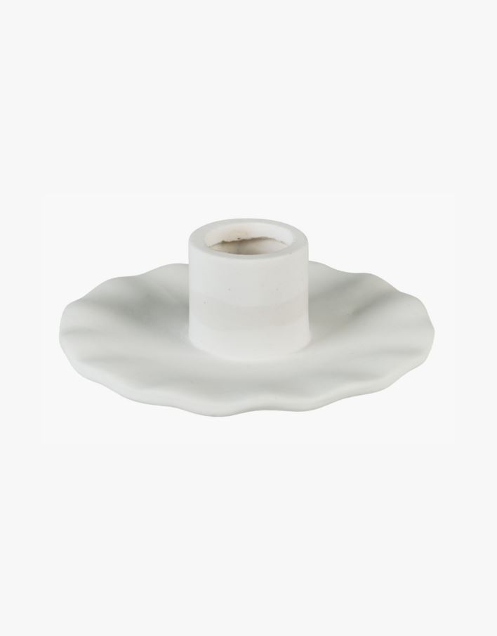 Ljusstake vit - 10,5x10,5x4 cm vit - 1