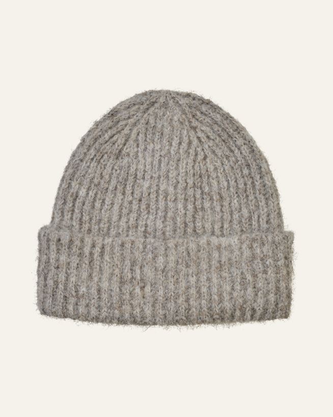 Stickad hatt sand - 23x25 cm sand - 1