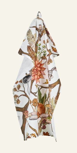 NW foxy kökshandduk multi/vit