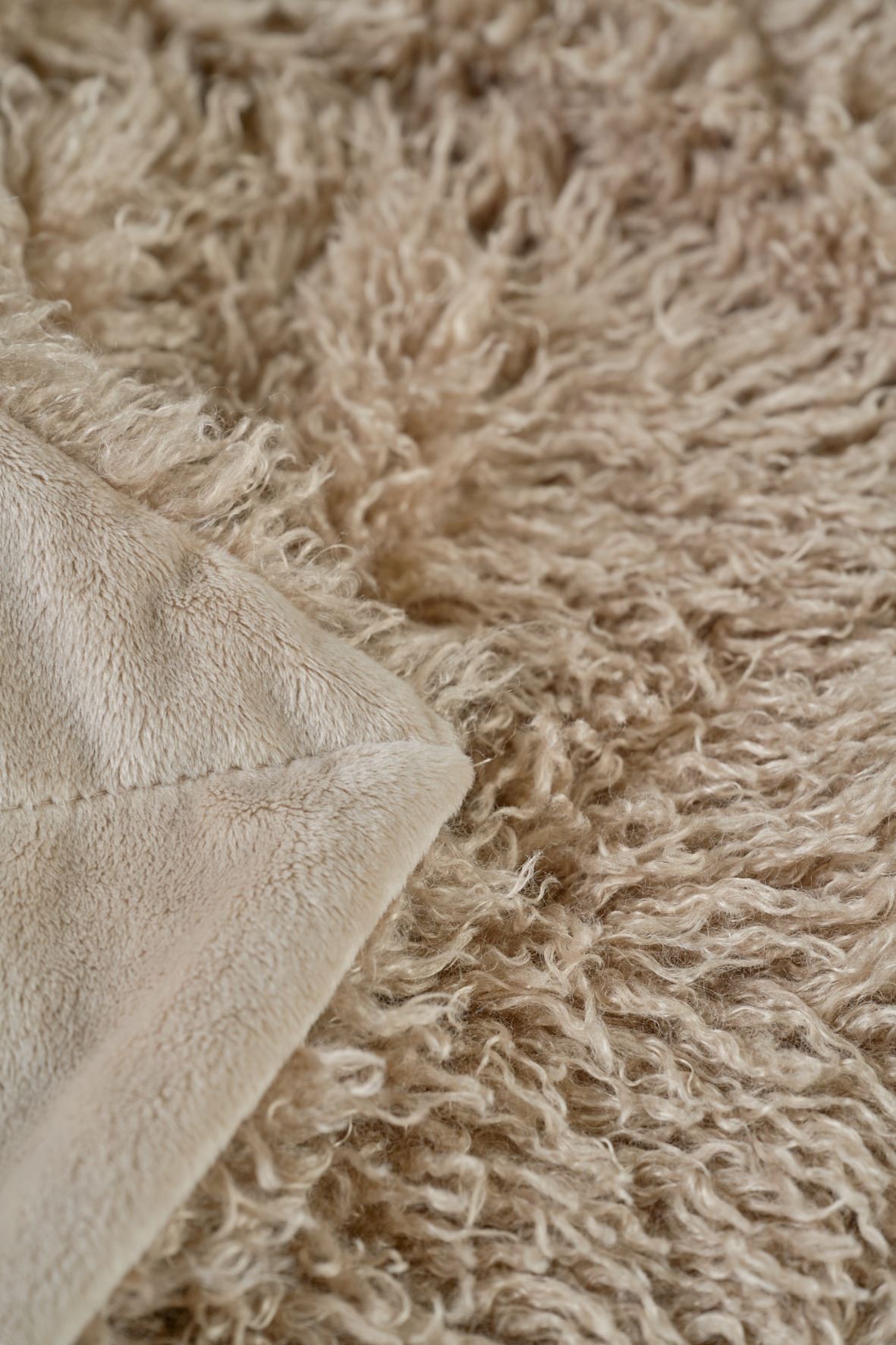 Pläd i pälsimitation natur - 2