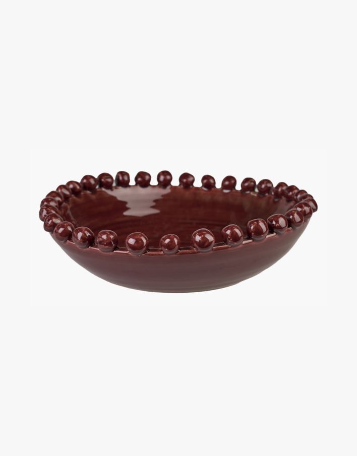 Skål burgundy - 31x31x8,5 cm burgundy - 1