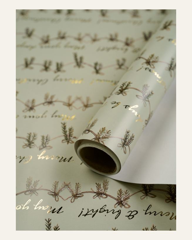 Presentpapper ljusgrön - 70x300 cm ljusgrön - 1