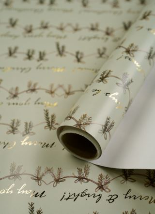 Guirlander & Bows presentpapper ljusgrön