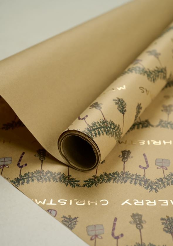 Presentpapper natur - 2