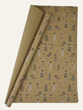 X-mas dogs presentpapper natur