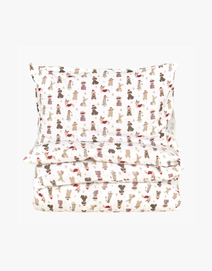 Påslakanset i flanell multi - 150x210 cm multi - 1