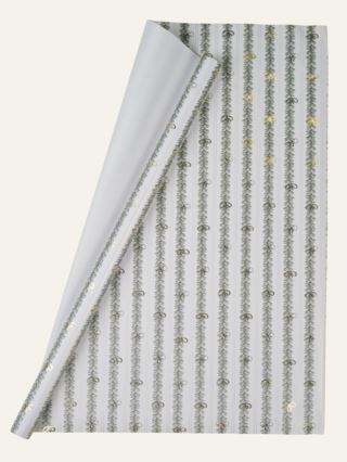 Guirlander presentpapper offwhite