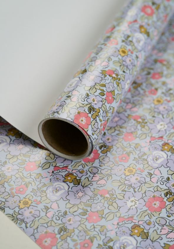 Presentpapper multi/blå - 2