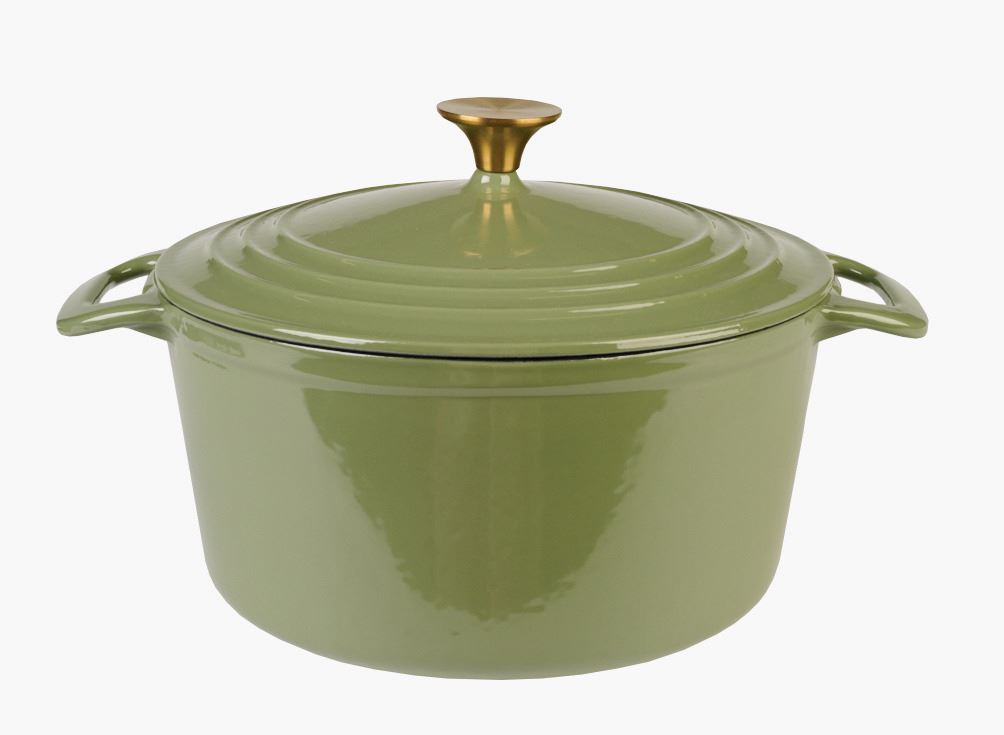 Gjutjärnsgryta rund ljusgrön - 4300ml ljusgrön - 1